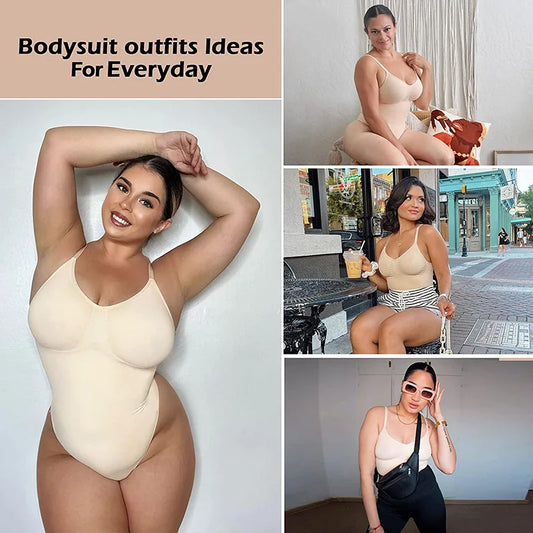 Body con espalda descubierta para mujer, ropa moldeadora, Tanga, Control de abdomen sin costuras, levantador de glúteos, corsé moldeador de cuerpo, camisola adelgazante, Tops