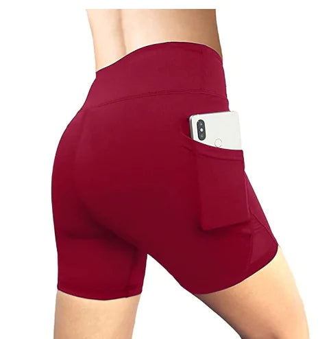 Pantalones cortos de yoga de secado rápido para mujer